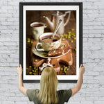 Kaffee und Nusskeks Diamond Painting