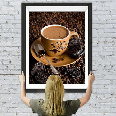 Kaffee und Schokoladenkekse Diamond Painting