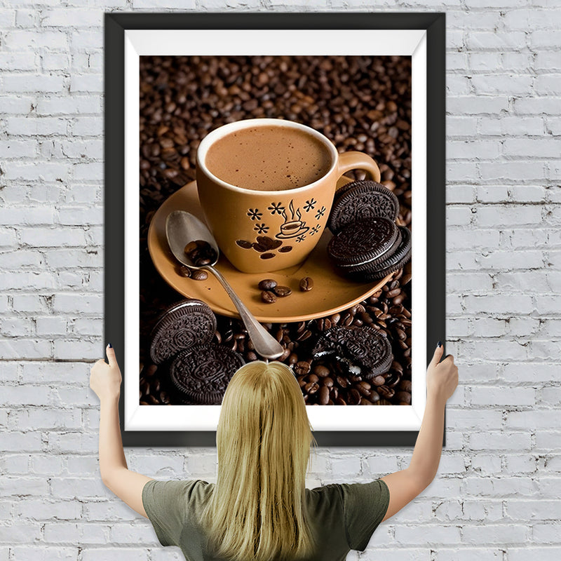 Kaffee und Schokoladenkekse Diamond Painting