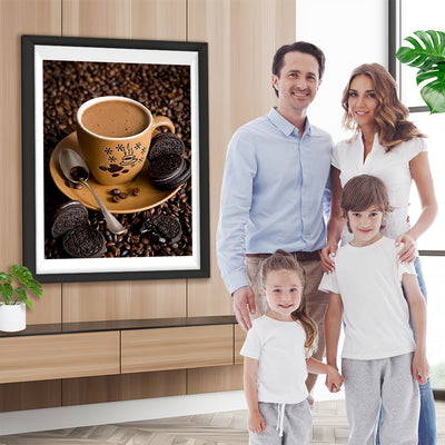 Kaffee und Schokoladenkekse Diamond Painting