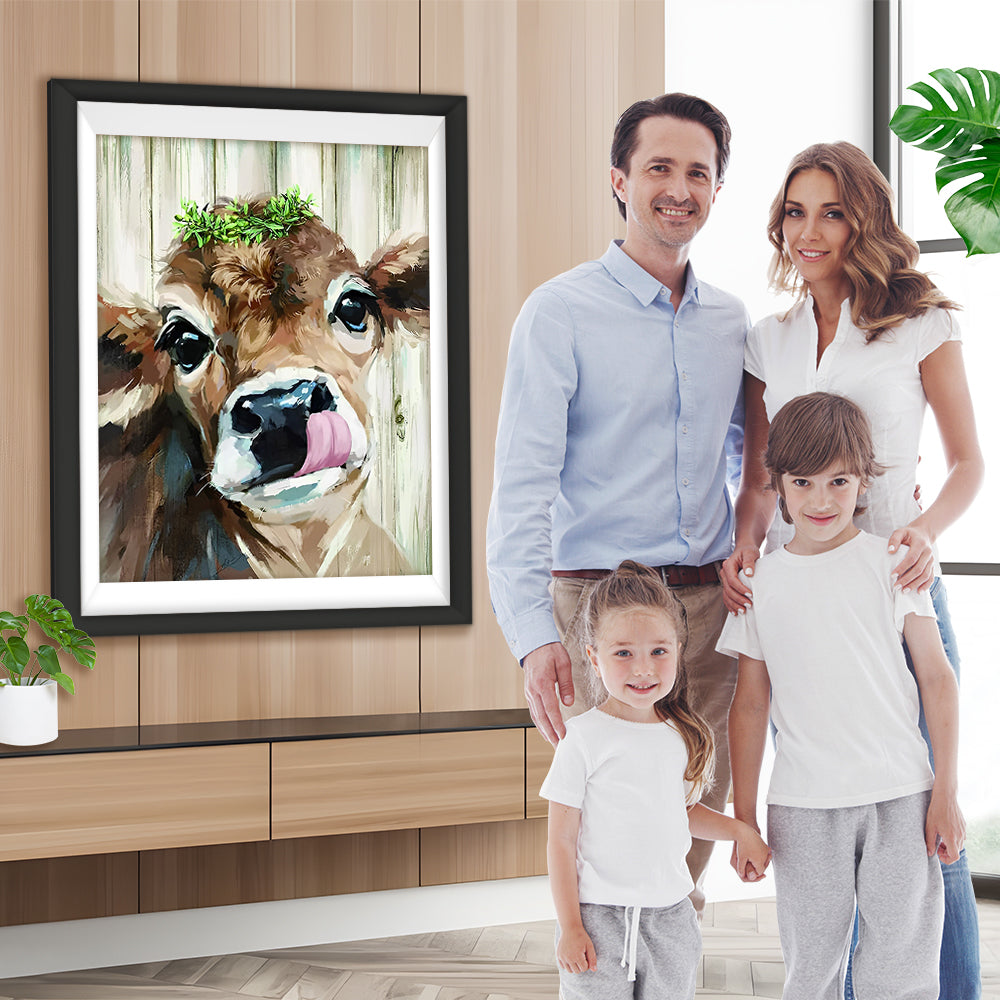 Kalb im Ölgemälde Diamond Painting