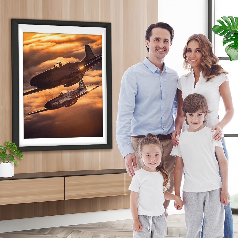 Kampfjet Diamond Painting