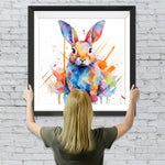 Kaninchen im Aquarell-Stil Diamond Painting