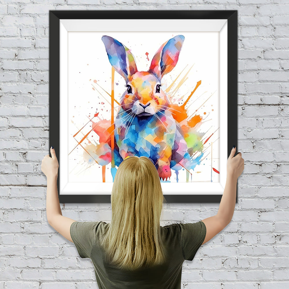 Kaninchen im Aquarell-Stil Diamond Painting