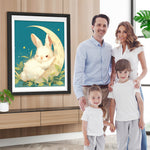 Kaninchen und Mond Diamond Painting