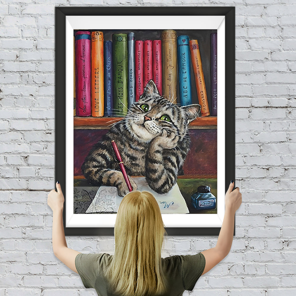 Katze Brief Diamond Painting