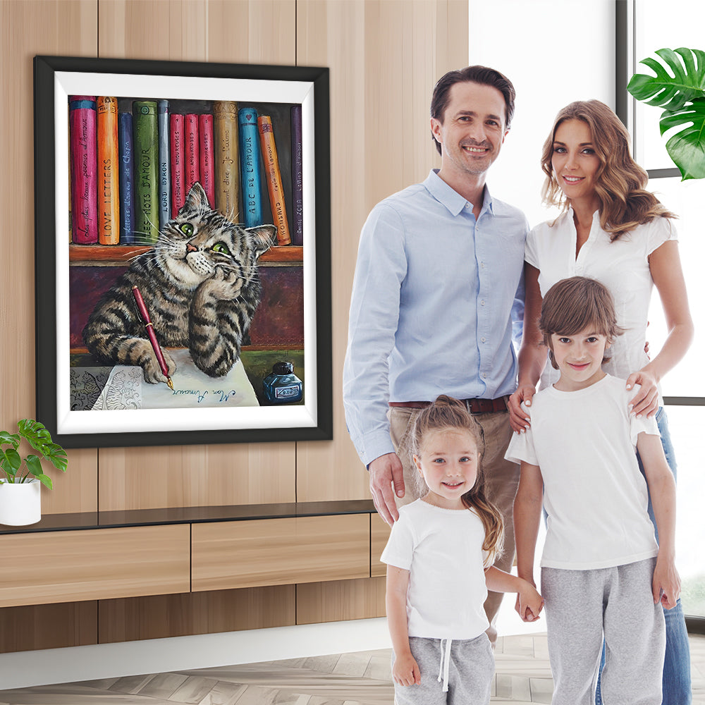 Katze Brief Diamond Painting