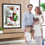 Katze Elch Weihnachten Diamond Painting