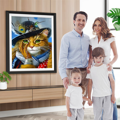 Katze Gentleman Diamond Painting