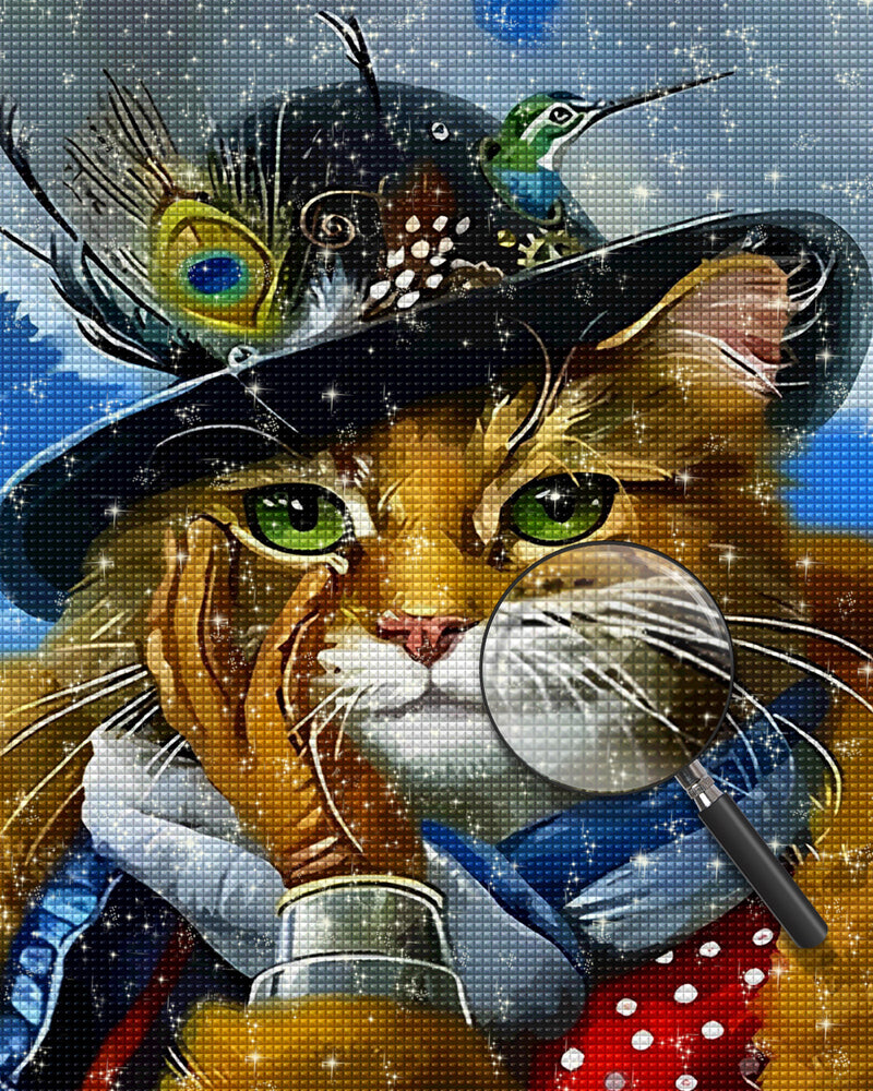 Katze Gentleman Diamond Painting