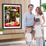 Katze Hund Weihnachtsbaum Kekse Diamond Painting