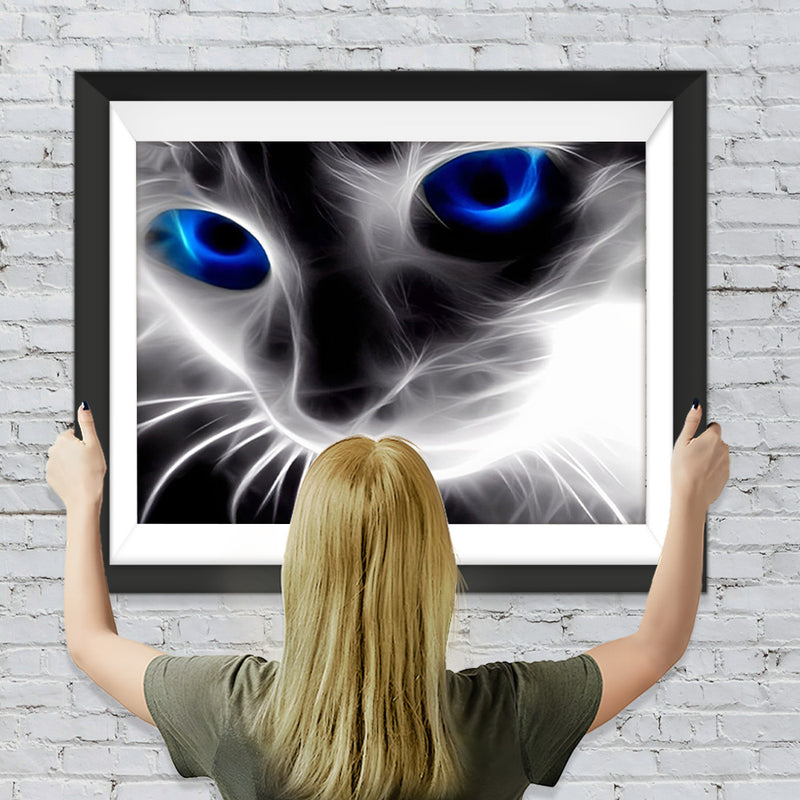 Katze mit blauen Augen Diamond Painting