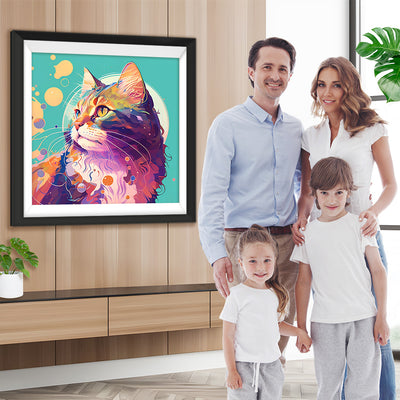 Katze schaut zurück Diamond Painting