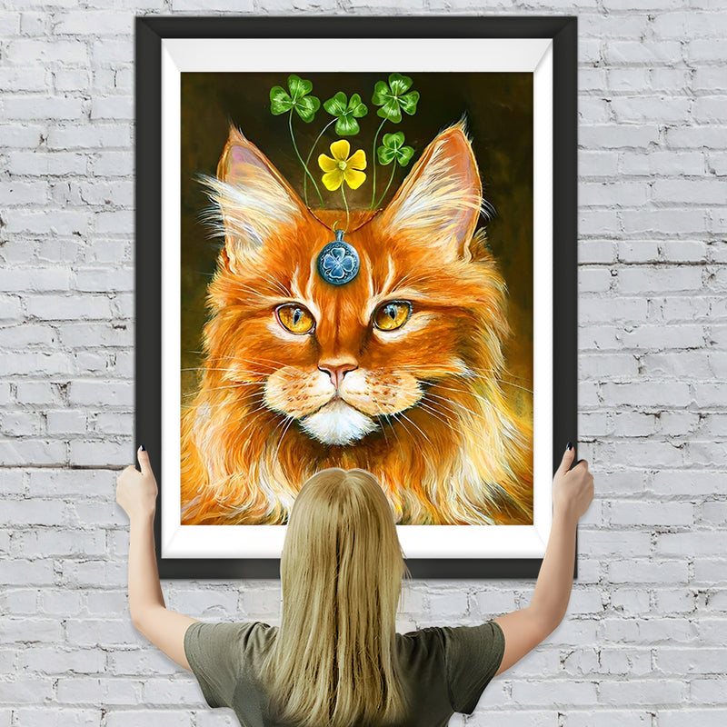 Katze und Klee Diamond Painting