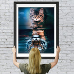 Katze und Tiger Diamond Painting