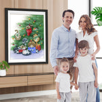 Katzen am Weihnachtsbaum Diamond Painting