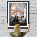 Katzen auf der Fensterbank Diamond Painting