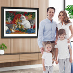 Katzen mit Weihnachtsgeschenken Diamond Painting