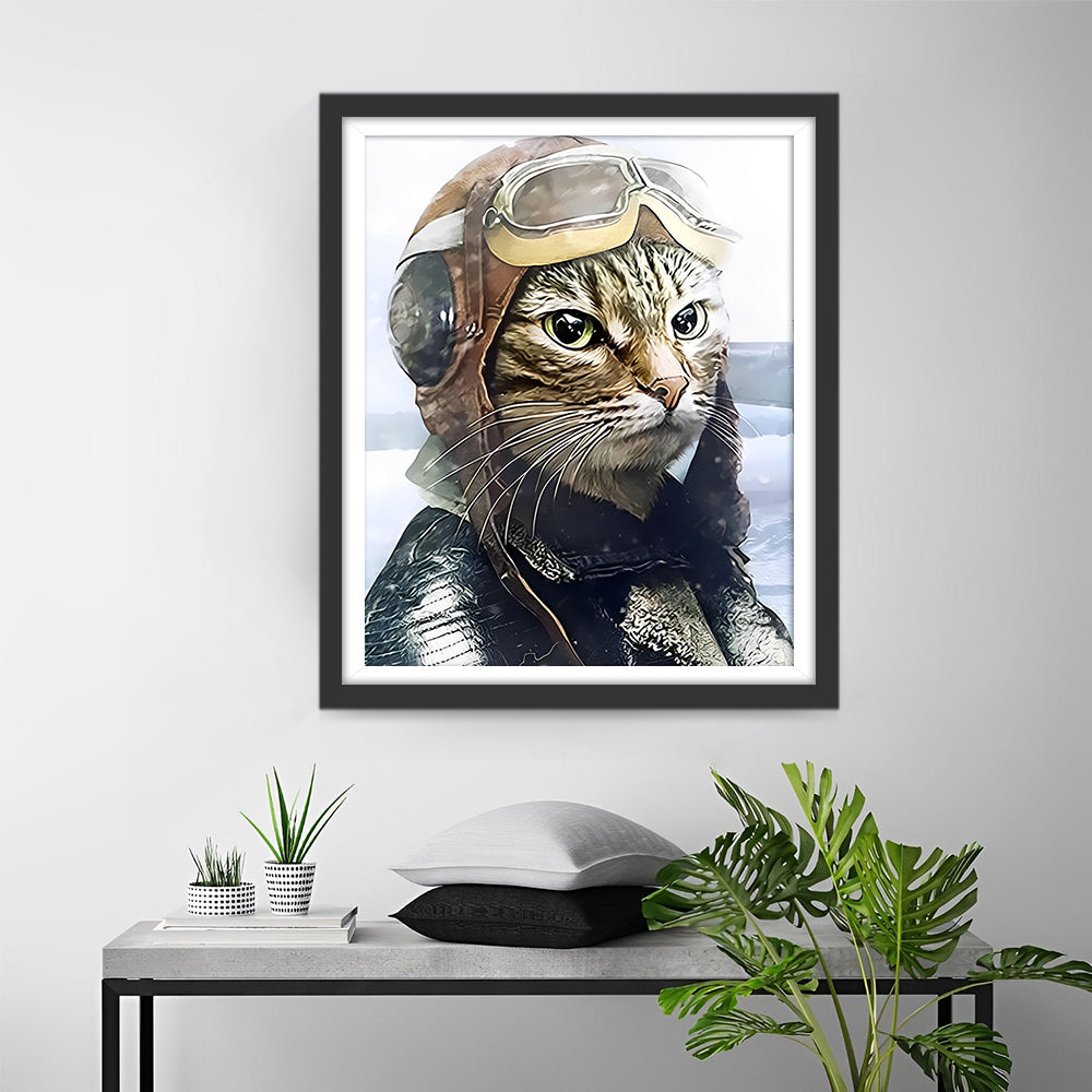 Katzensoldat Diamond Painting