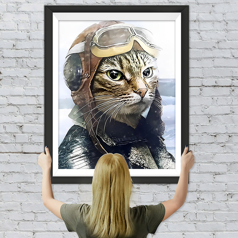 Katzensoldat Diamond Painting