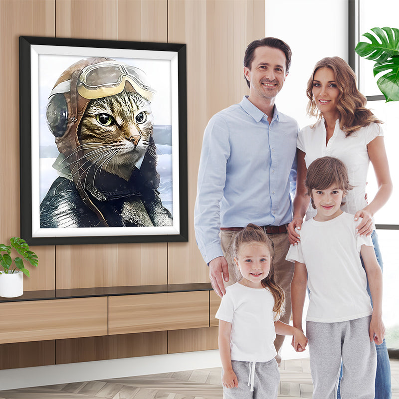 Katzensoldat Diamond Painting