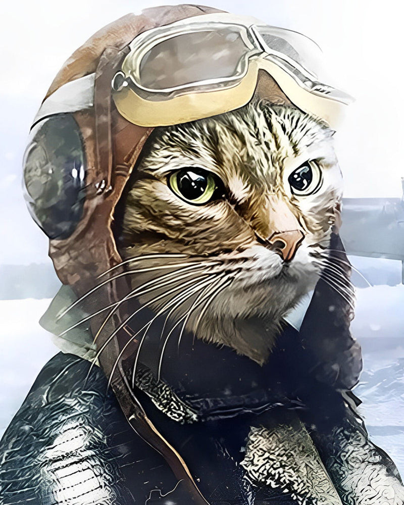Katzensoldat Diamond Painting