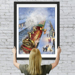 Kinder Geschenkzug Weihnachtsmann Diamond Painting