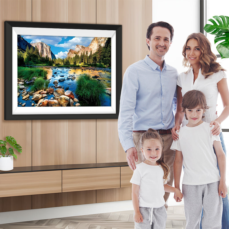 Klarer See in den Bergen Diamond Painting