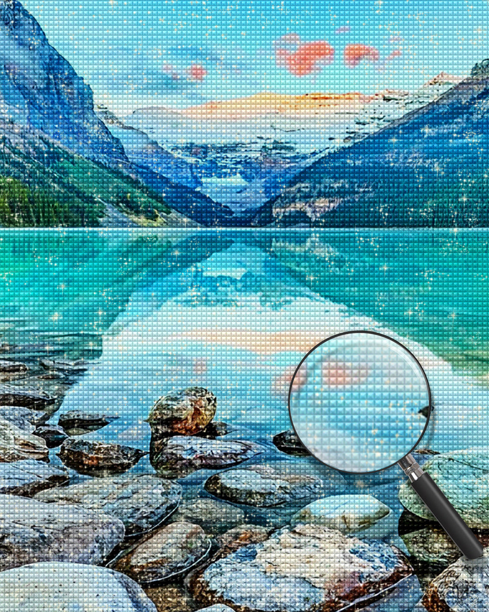 Klares Bergwasser Diamond Painting