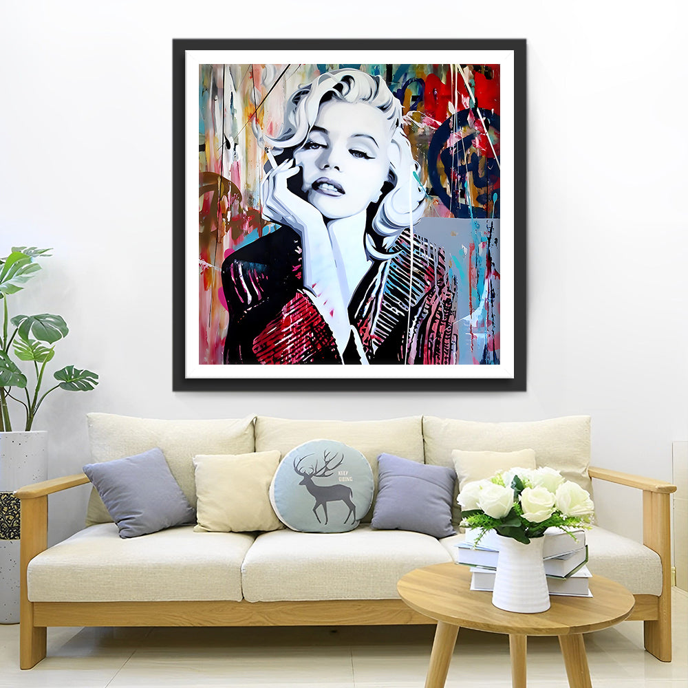 Klassisches Marilyn Monroe Foto Diamond Painting