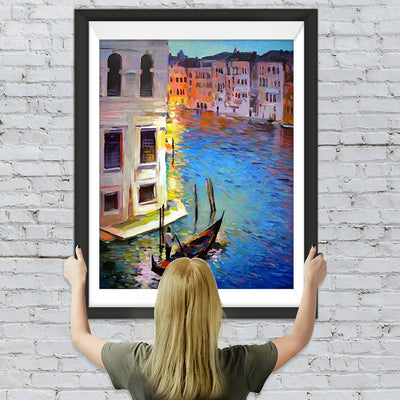Kleine Boote in Venedig Diamond Painting