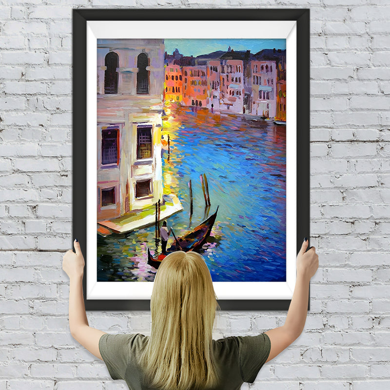 Kleine Boote in Venedig Diamond Painting