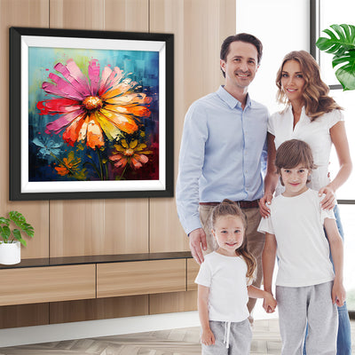 Kleine bunte Gänseblümchen Diamond Painting
