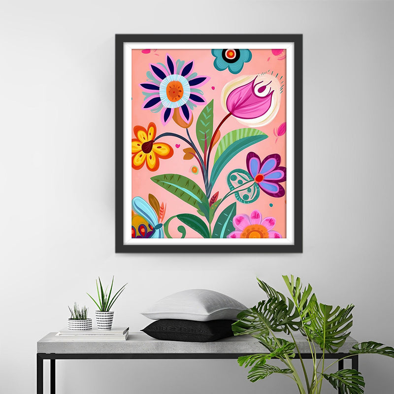 Kleine Cartoon-Blumen Diamond Painting