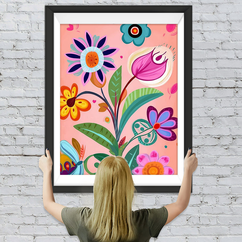 Kleine Cartoon-Blumen Diamond Painting
