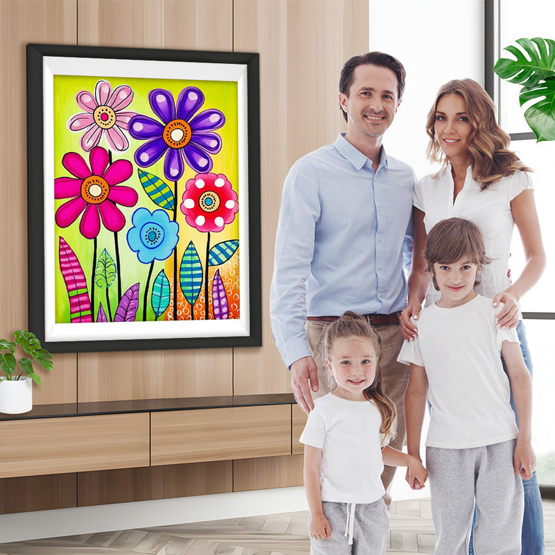 Kleine Cartoon-Chrysanthemen Diamond Painting