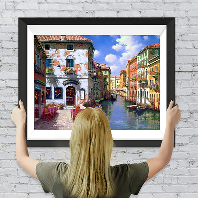 Kleine Stadt in Venedig Diamond Painting