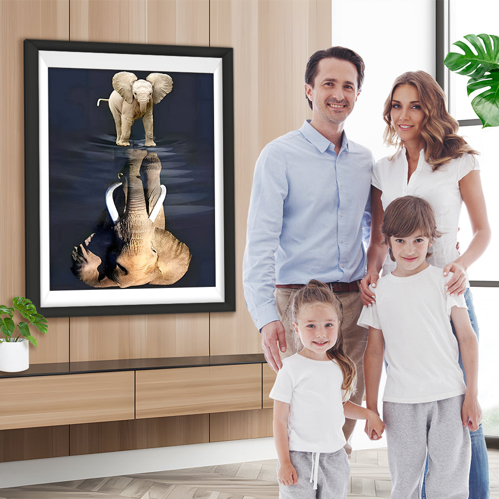 Kleiner Elefant, großer Elefant Diamond Painting