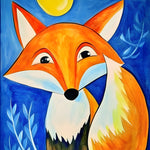 Kleiner Orangenfuchs Diamond Painting