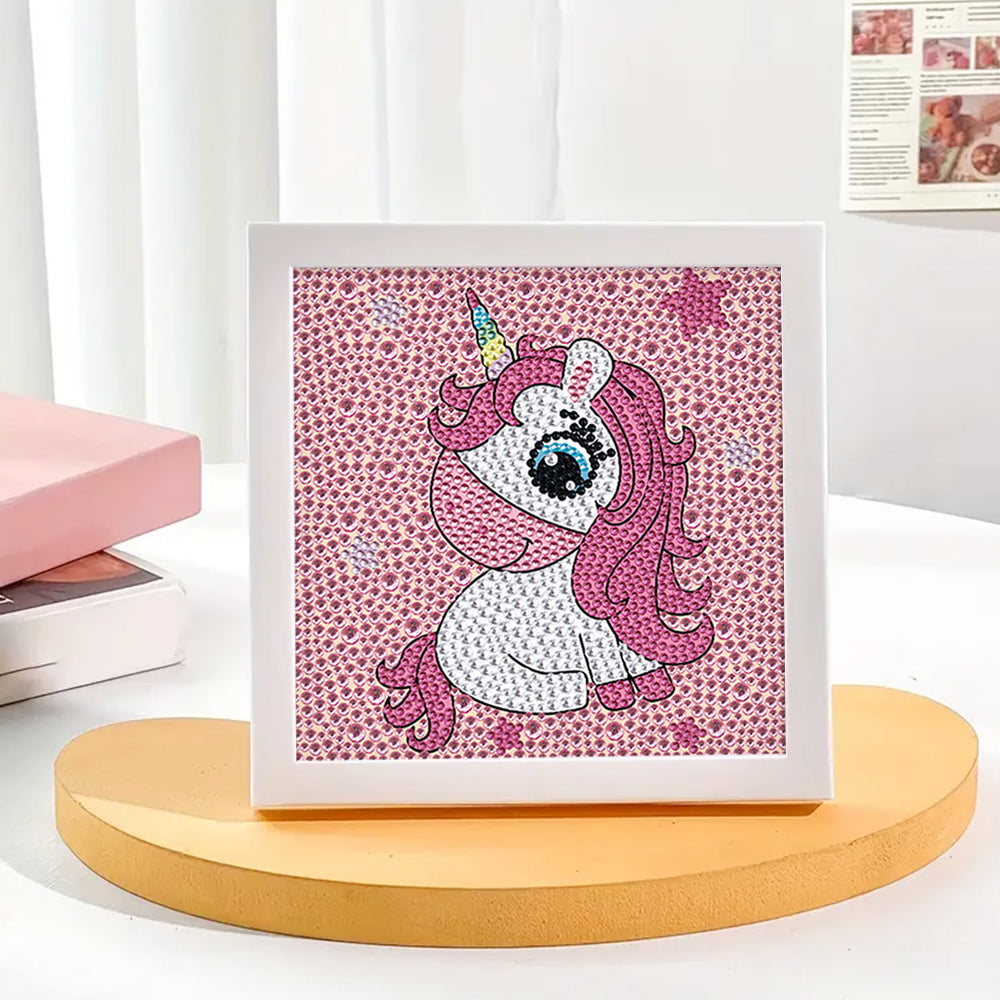 Kleines hübsches Einhorn Mini-Kristallpünktchen Diamond Painting