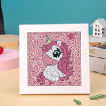 Kleines hübsches Einhorn Mini-Kristallpünktchen Diamond Painting