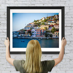 Kleines Küstendorf in Griechenland Diamond Painting