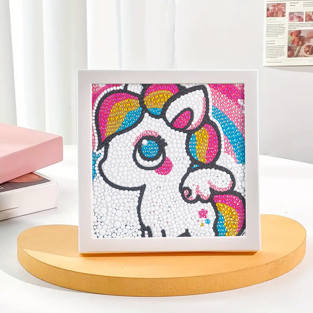 Kleines niedliches Einhorn Mini-Kristallpünktchen Diamond Painting