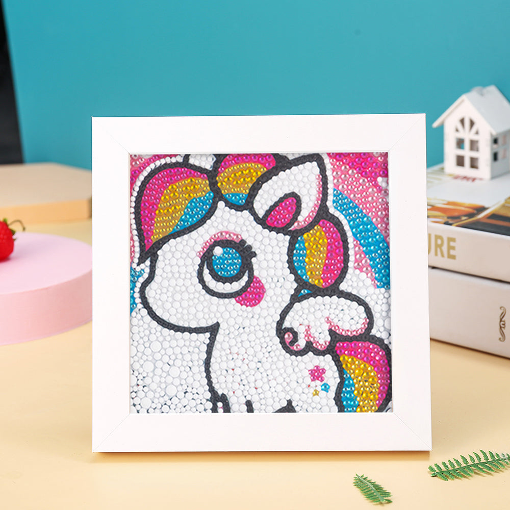 Kleines niedliches Einhorn Mini-Kristallpünktchen Diamond Painting