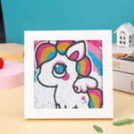 Kleines niedliches Einhorn Mini-Kristallpünktchen Diamond Painting