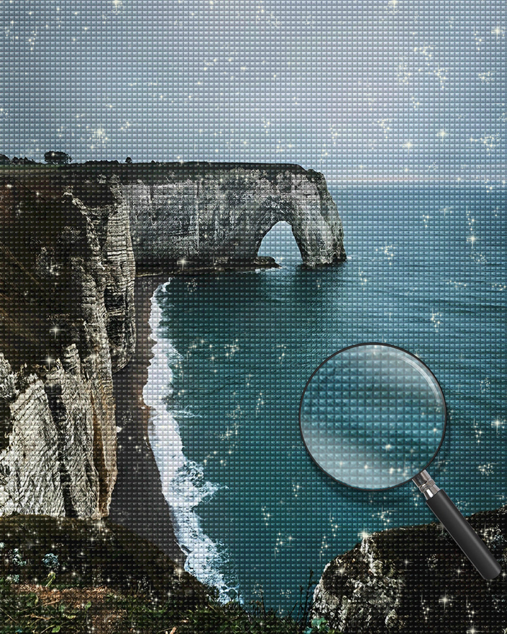 Klippe und Meer Diamond Painting