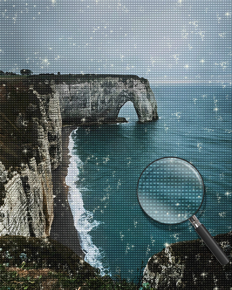 Klippe und Meer Diamond Painting