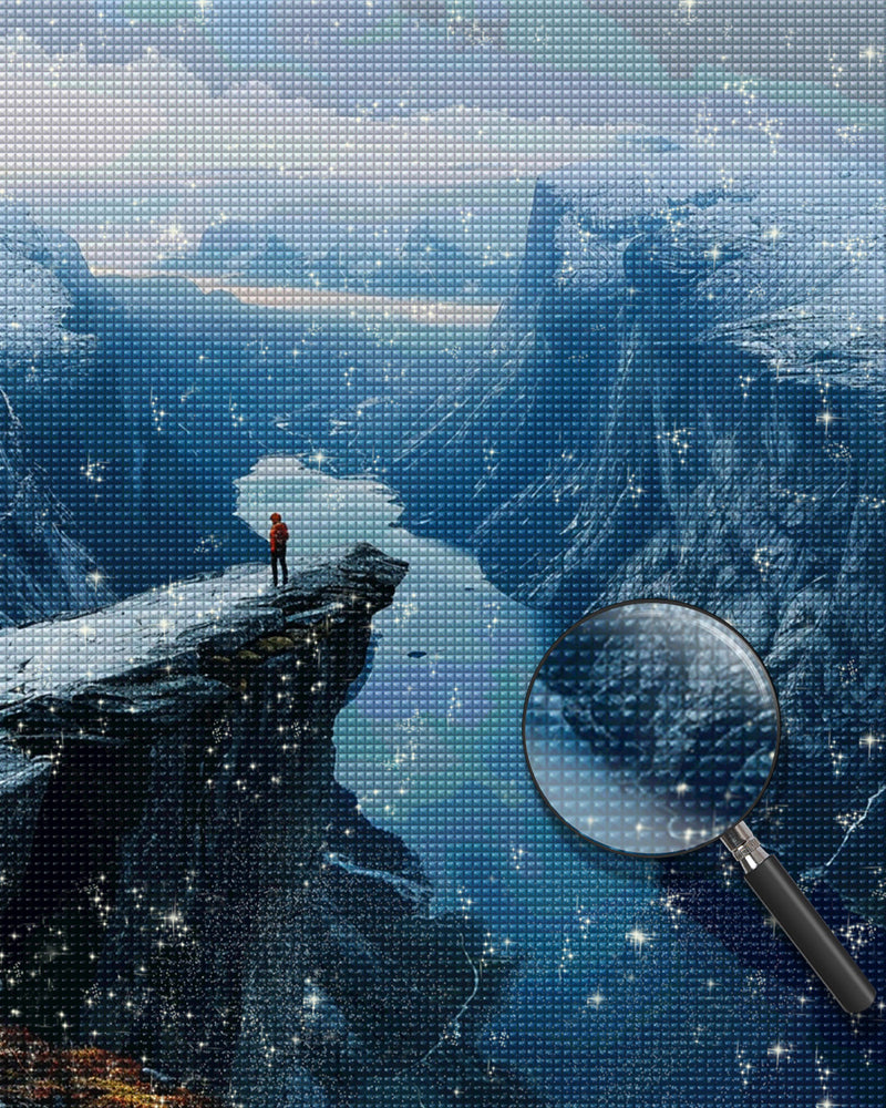 Klippe und Tal Diamond Painting