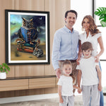 Kluge Eule und Mäuse Diamond Painting