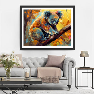 Koala auf Baum Diamond Painting